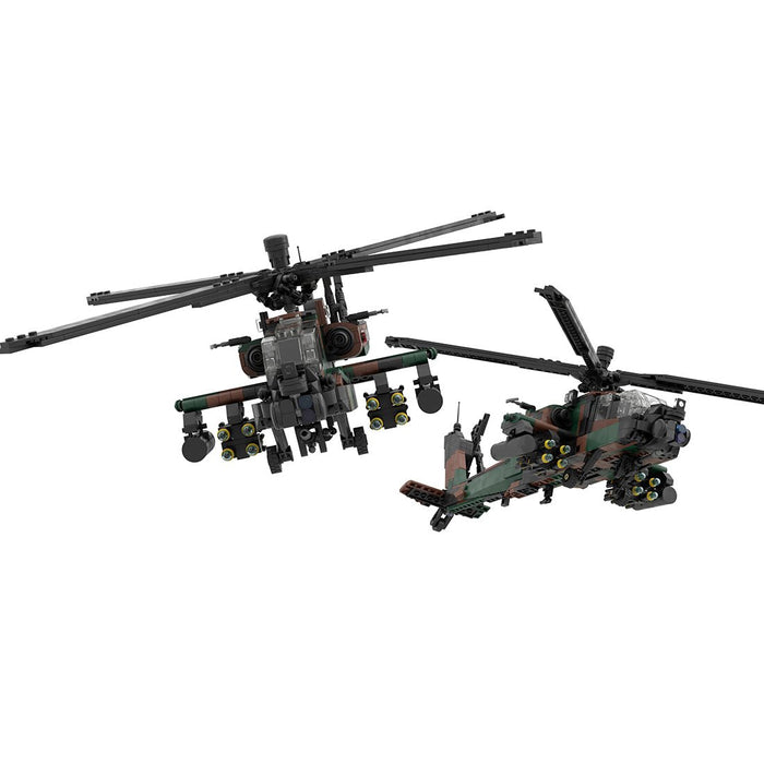 AH - 64 Apache Helicopter Klemmbausteine - LesDiy - Klemmbausteine