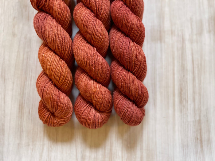 Autumn Harvest- 100% American Superwash Merino Rose Sport