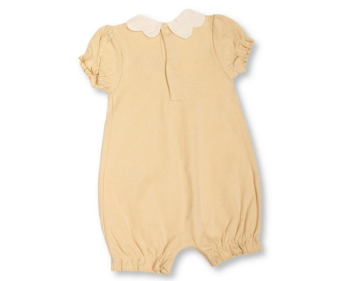 Baby Girls Short Romper with Chiffon Pleat and Flower Print (NB-9m) (PK6) - BIS-2120-6386