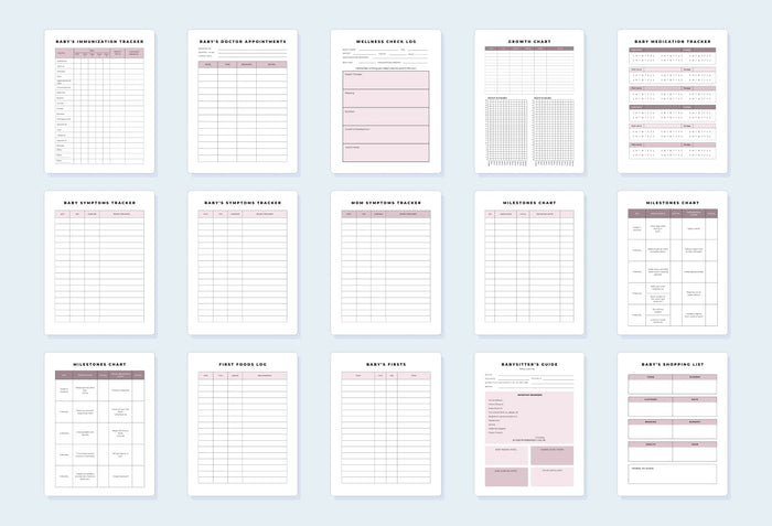 Ladystrategist Baby Planner Canva Template instagram canva templates social media templates etsy free canva templates