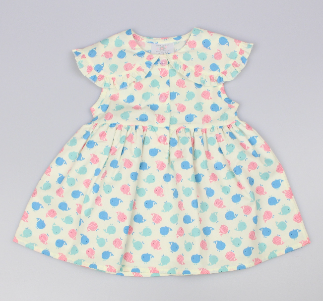 Baby Summer Dress - Dolphin (1-2yrs) (PK6) - K34204