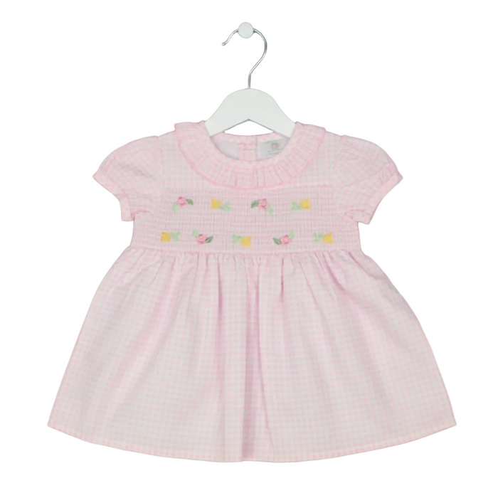 Baby Summer Dress - Pink Check (1-2yrs) (PK6) - K34223
