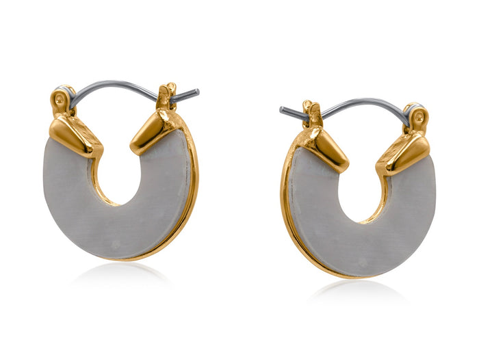 Bella Discreet Hoop Earrings - Gold
