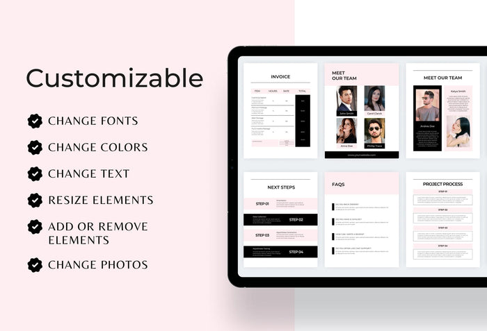 Ladystrategist Chic Service Providers Canva Bundle instagram canva templates social media templates etsy free canva templates