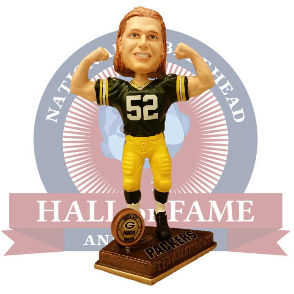 Clay Matthews Flexing Bobblehead - National Bobblehead HOF Store