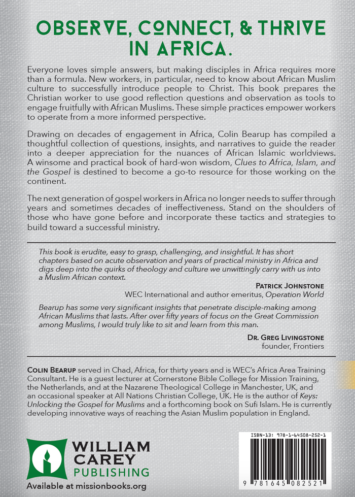 Clues to Africa, Islam, and the Gospel - MissionBooks.org