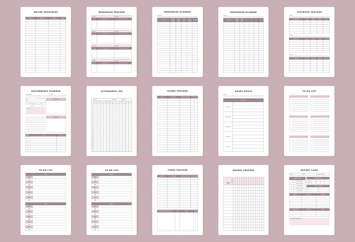 Ladystrategist College Professor Planner Canva Template instagram canva templates social media templates etsy free canva templates