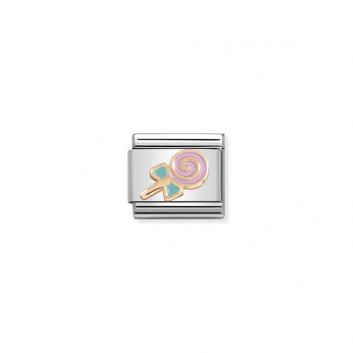 Composable Classic Link 9k Rose Gold Enamel Lollypop