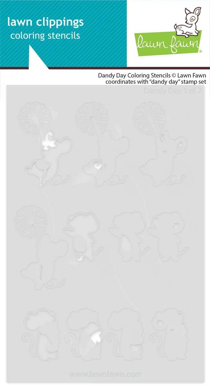Dandy Day Coloring Stencil (Lawn Fawn)
