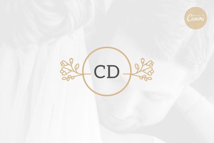 Ladystrategist Shop DIY CD Wedding Brand Logo Canva Template instagram canva templates social media templates etsy free canva templates