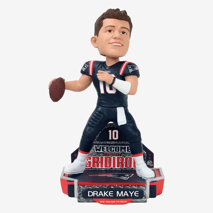 Drake Maye New England Patriots 2024 Rookie Series NFL Football Bobblehead