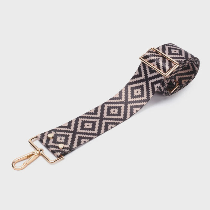 Elie Beaumont Bag Strap - Black Diamonds