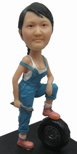 Female Mechanic Bobblehead - National Bobblehead HOF Store