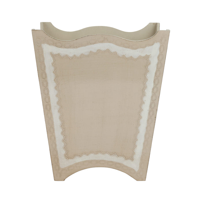 Florentine Wooden Taupe Waste Basket
