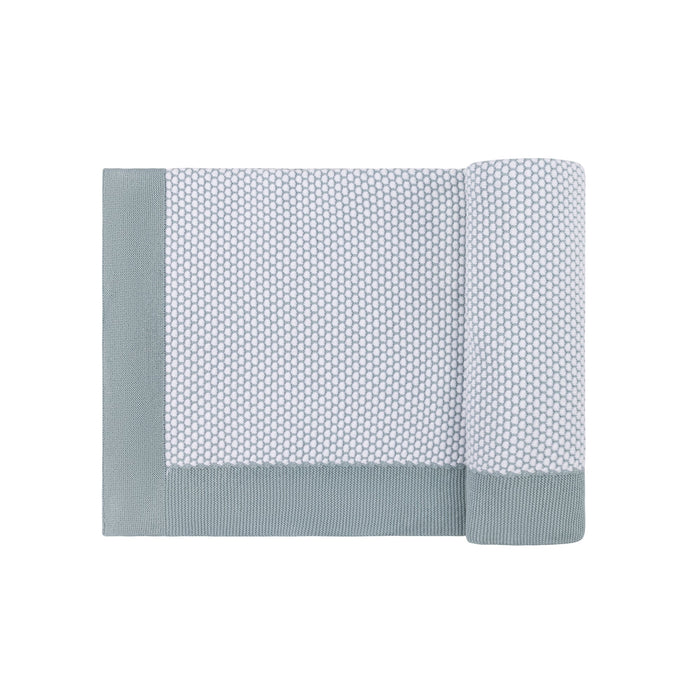 breathable Blue knit blanket
