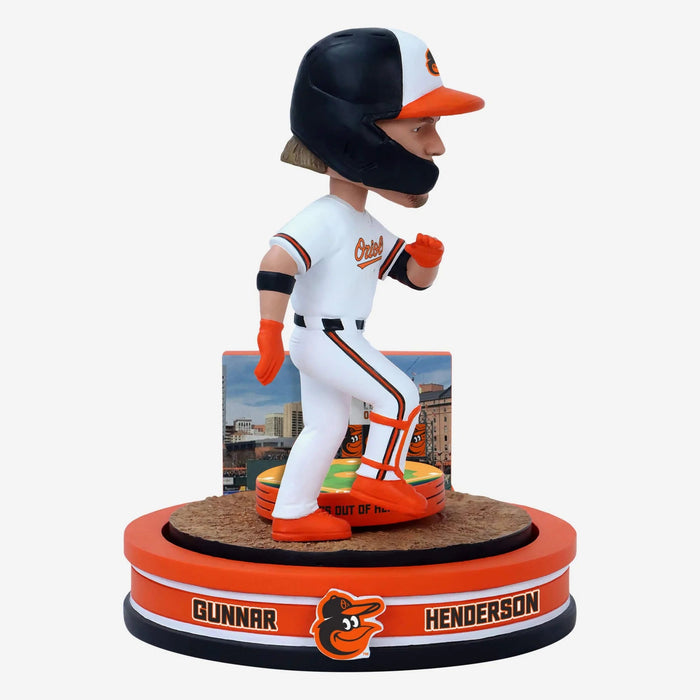 Gunnar Henderson Baltimore Orioles Home Run Spinner Mini Bobblehead Scene