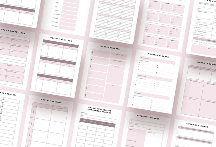 Ladystrategist Instagram Planner Canva Template instagram canva templates social media templates etsy free canva templates
