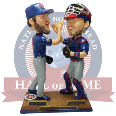 Jake Arrieta and David Ross No-Hitter Bobblehead - National Bobblehead HOF Store
