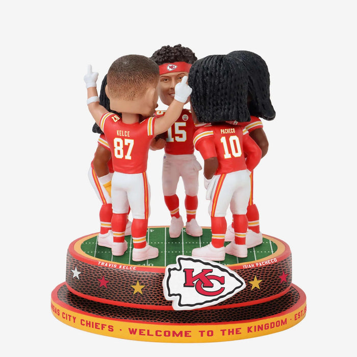 Kansas City Chiefs 2024 Spinner Huddle Mini Bobblehead Scene NFL