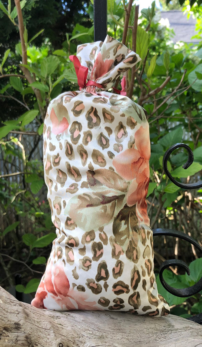 Khaki Peach Leopard Floral