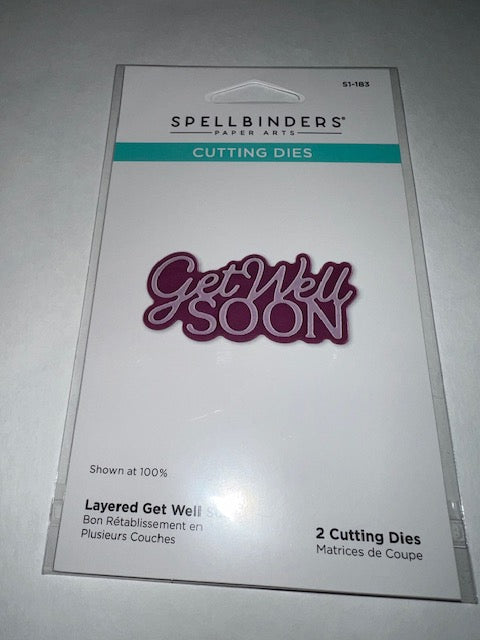 layered get well soon die by spellbinders
