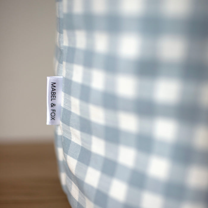 Mabel & Fox - Gingham Ruffle Basket - Blue - Mabel & Fox