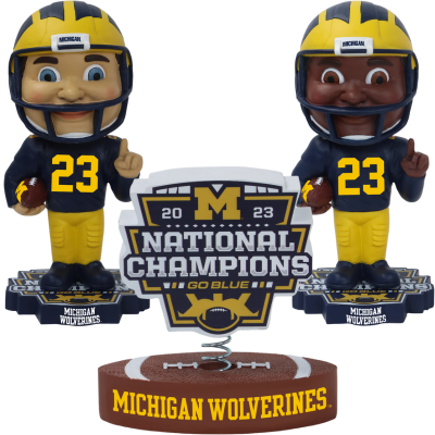 Michigan Wolverines 2023 National Champions Bobbleheads