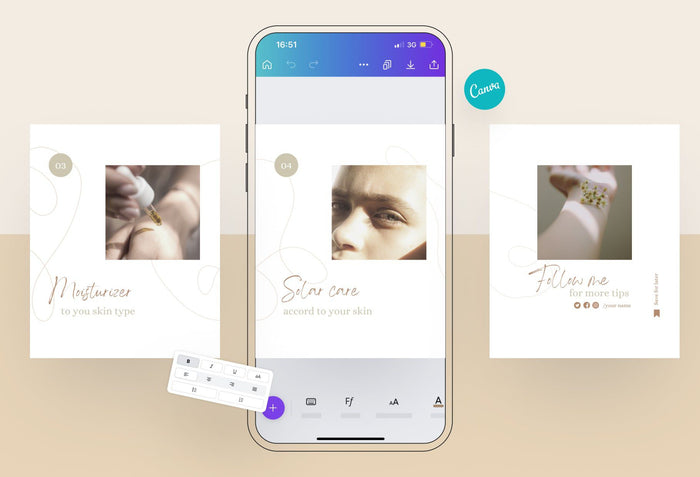 Ladystrategist Naomi Educational 6-Page Carousel Canva Template instagram canva templates social media templates etsy free canva templates
