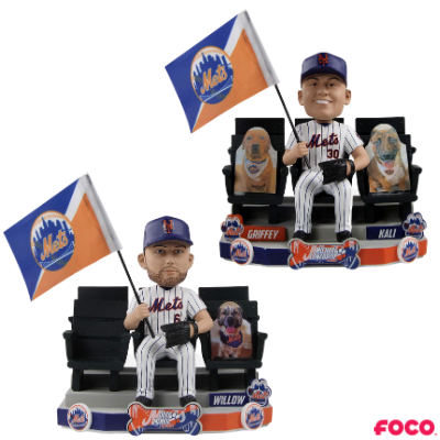 New York Mets Cardboard Cutout Dogs Bobbleheads