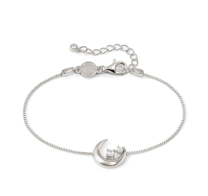 Nomination Dreams Beats Silver CZ Moon Bracelet