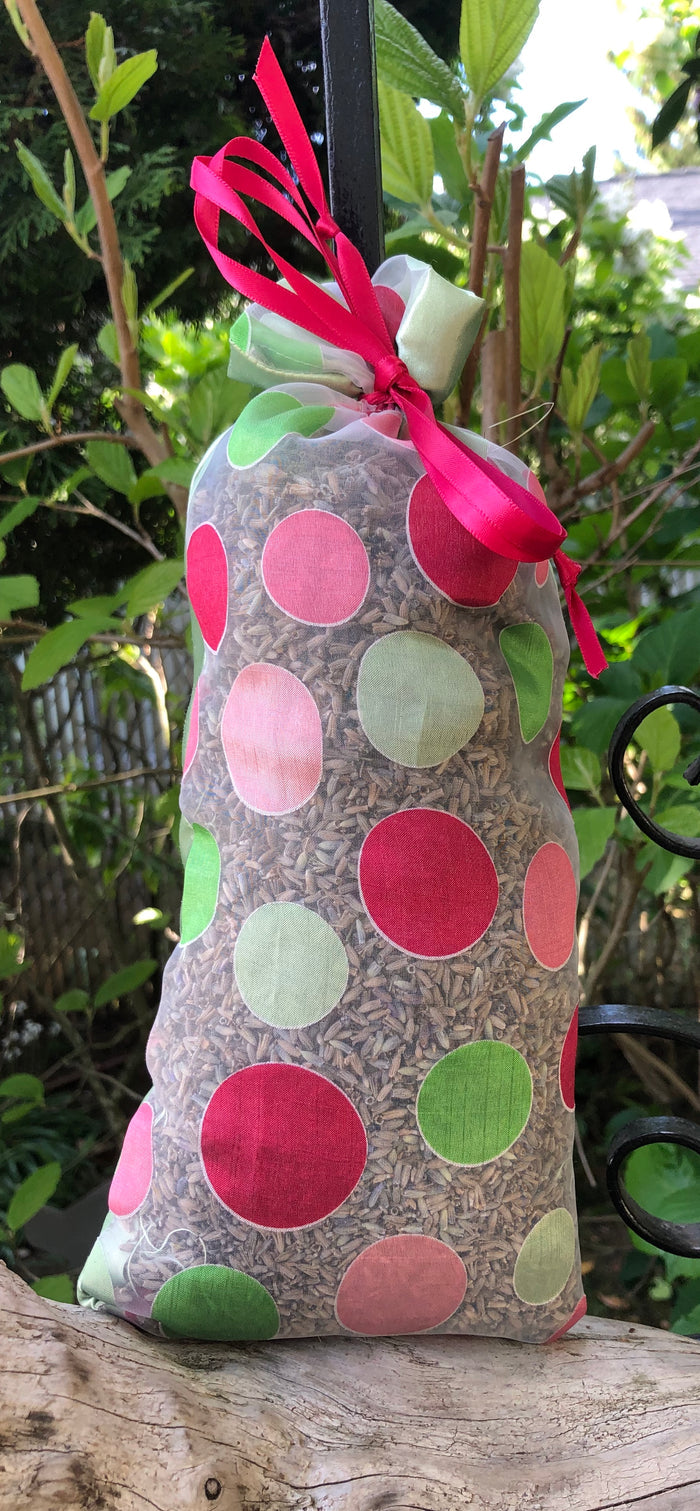 Pink Green Bubbles Sheer