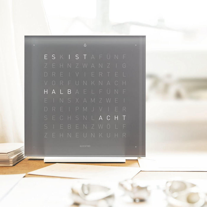 Qlocktwo Frontcover für Tischuhr Earth 13.5 | Early Grey Tea | FTEG