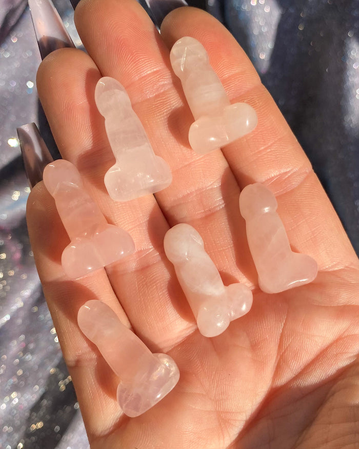 Rose Quartz Mini Phallus Dickstal