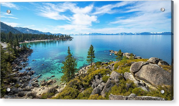 Sand Harbor Panoramic lookout - Acrylic Print