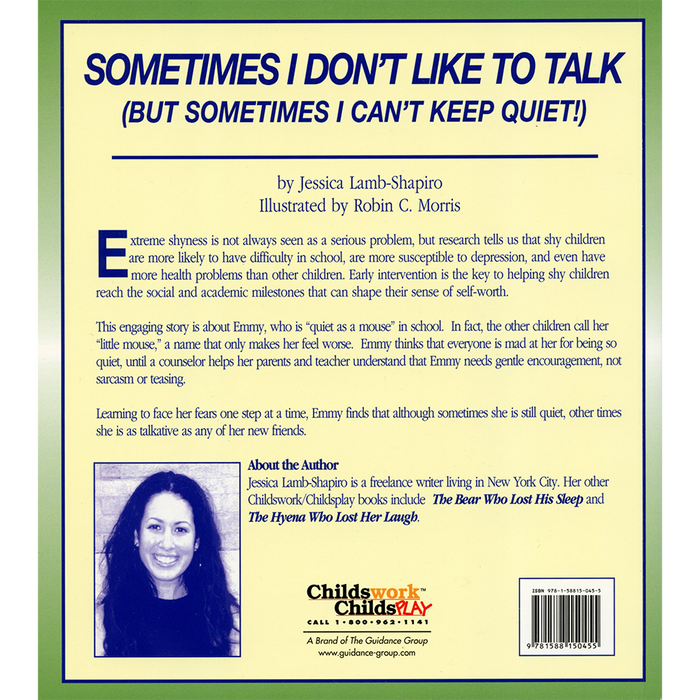 Sometimes I Don't Like To Talk (But Sometimes I Can't Keep Quiet) (shyness)