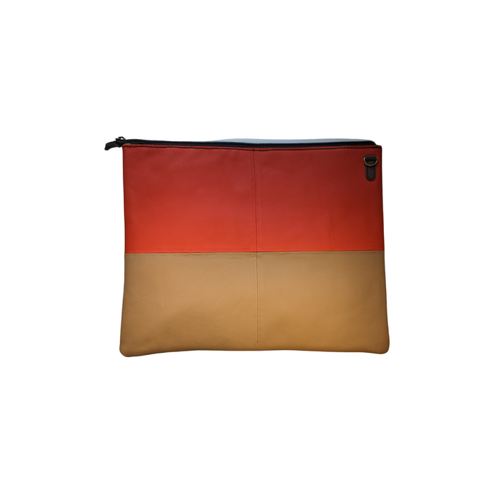 Soruka Elsa Laptop Case - Orange & Tan