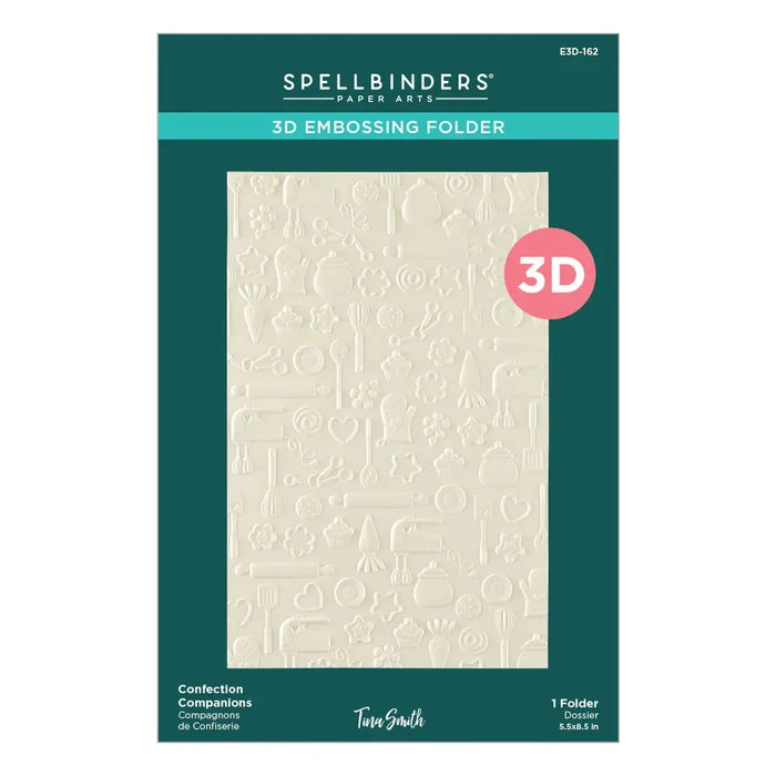 Spellbinders CONFECTION COMPANIONS 3D EMBOSSING FOLDER BY TINA SMITH