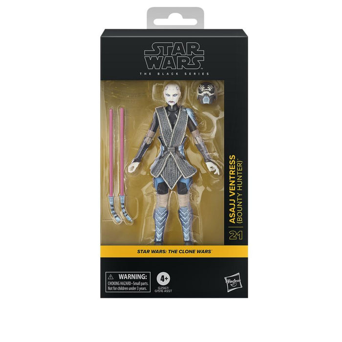 Star Wars Black The Clone Wars Asajj Ventress Bounty Hunter Action Figure