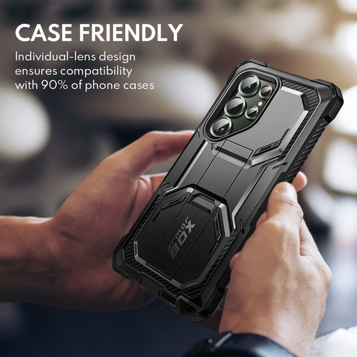 Tempered Glass Camera Lens Protector for Galaxy S23 Ultra-Green