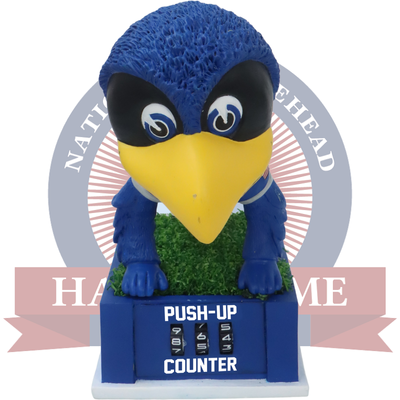 The Bird Air Force Falcons Mascot Push-Up Counter Bobblehead