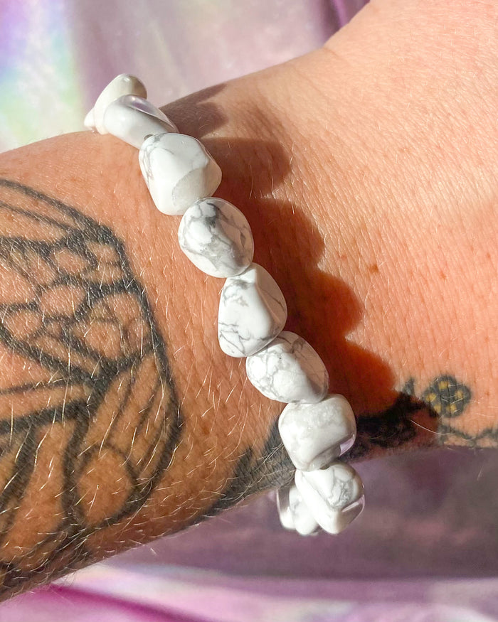 Tumbled Howlite Bracelet