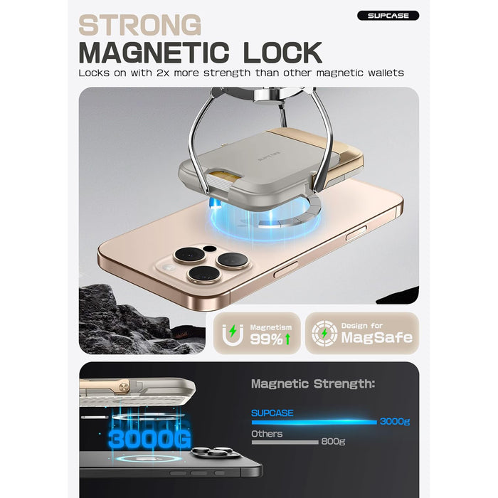 UB Mag Vault Magnetic Wallet with Stand - Gold