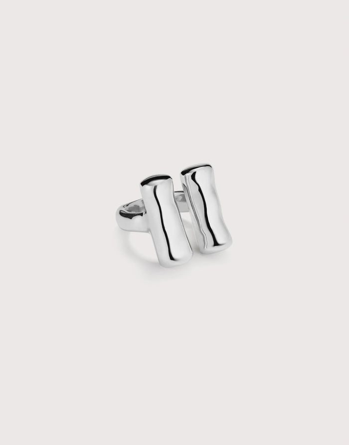 UNOde50 Rigid Open Tube Ring - Silver