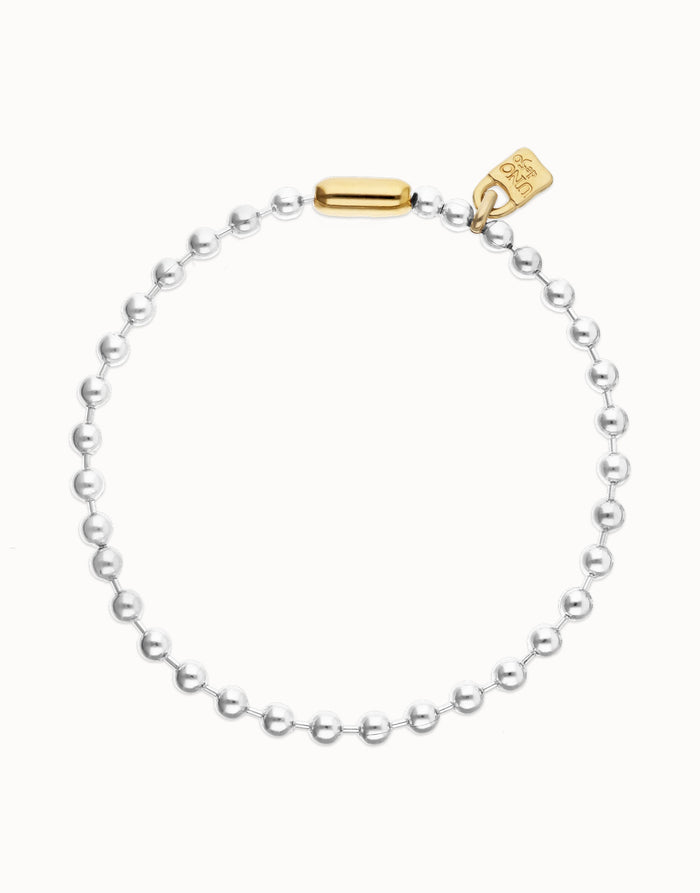 UNODE50 Short Beaded Necklace With Gold Padlock