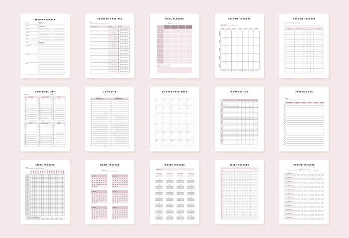 Ladystrategist Weight Loss Planner Canva Template instagram canva templates social media templates etsy free canva templates