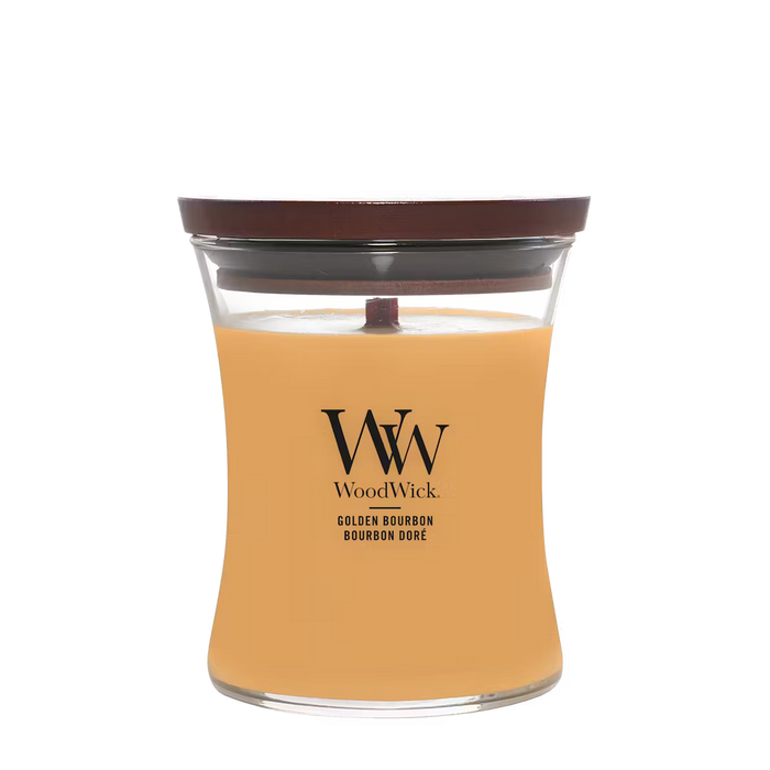 Woodwick Medium Candle Jar - Golden Bourbon