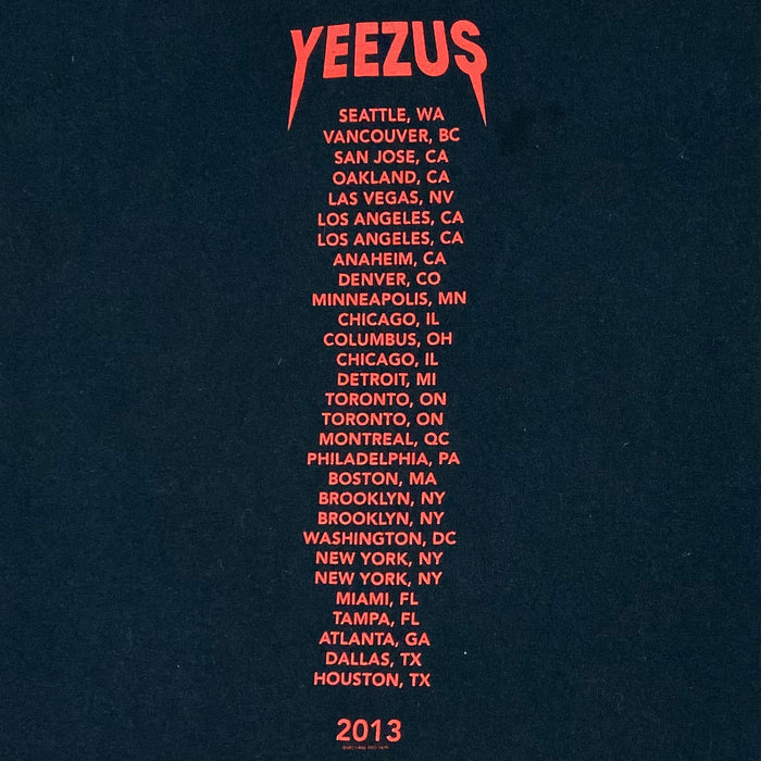 Yeezus Tour 2013 OG Skull & Roses Tee By Wes Lang