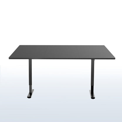 Wide surface sturdy sit or stand active workstation with adjustable height using 2 button control panel.