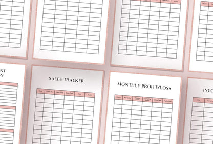 Ladystrategist 10 Page Financial Printable and Customizable Planner Canva Template instagram canva templates social media templates etsy free canva templates
