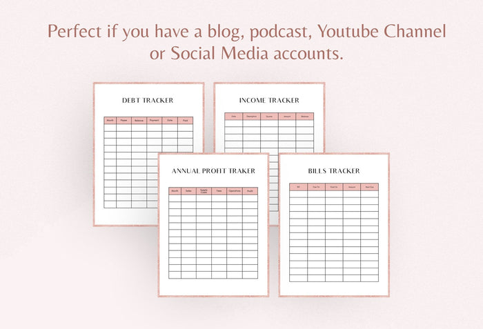 Ladystrategist 10 Page Financial Printable and Customizable Planner Canva Template instagram canva templates social media templates etsy free canva templates